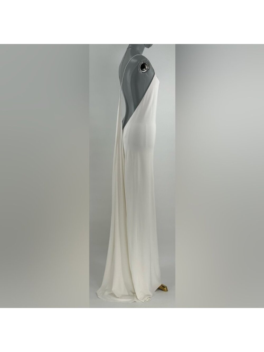🆕 RAT & BOA 🧿 NWOT Amora Back Draped Jersey Dress, White - Sz S - Picture 8 of 15